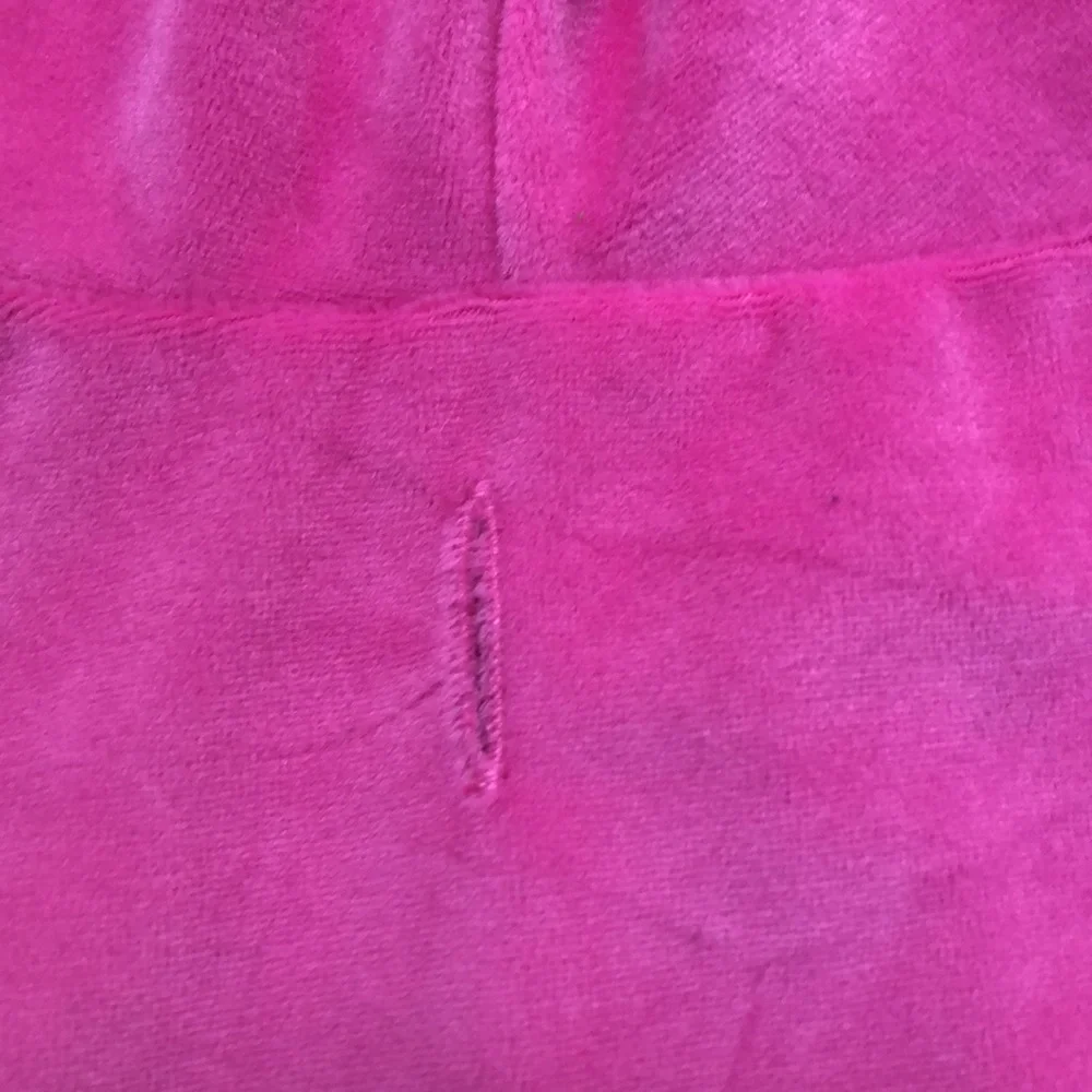 Simply She Pink Embroidered Crown With Crystals Pink Velvet Fleece Hoodie Large